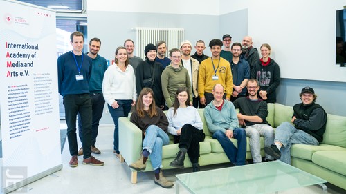 Participants with organiser Christiane Blobel, IAMA Halle e.V, Edmond Laccon and myself